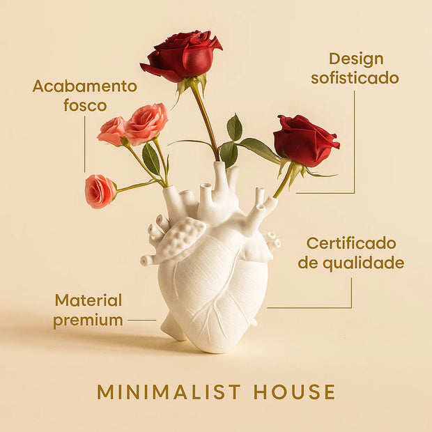 Vaso Artistico Coração