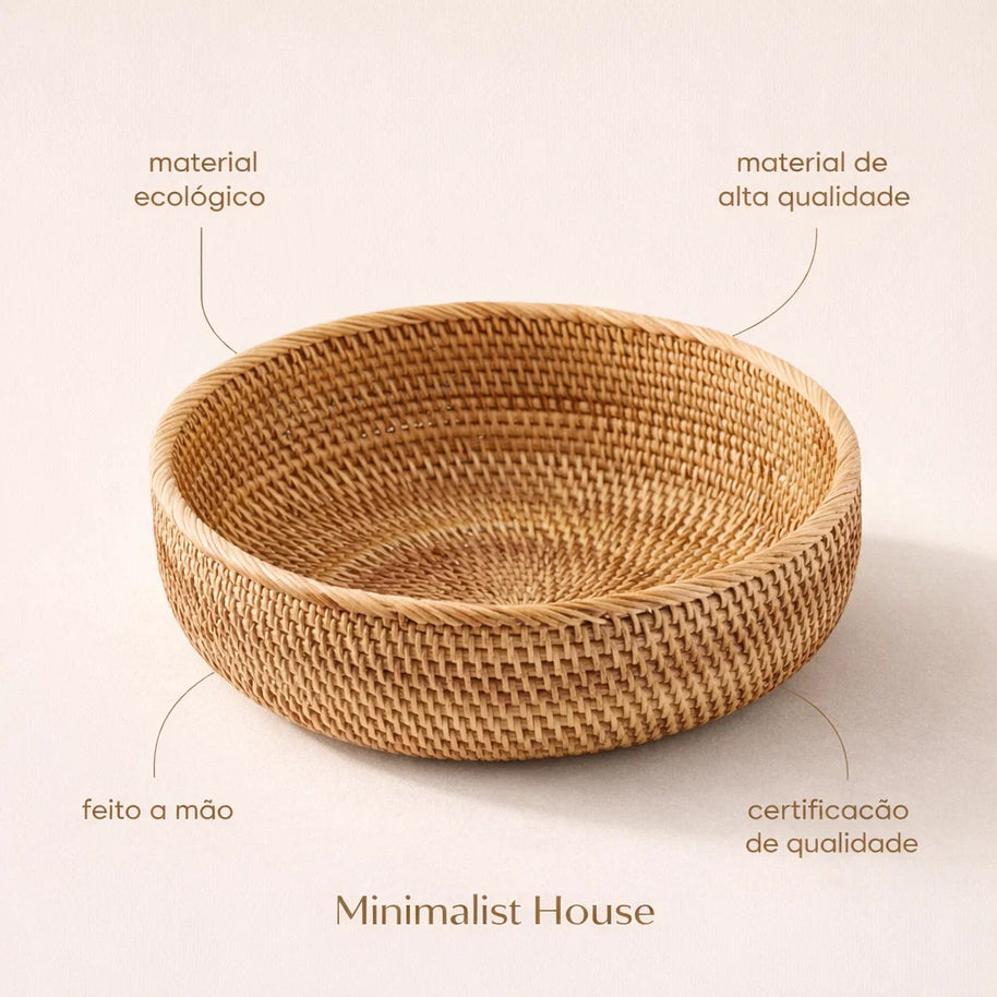 Cesto trançado Rattan Bread