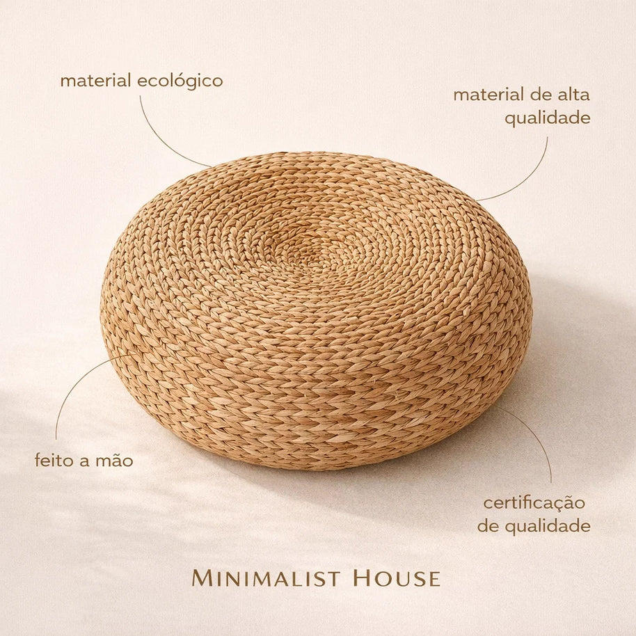 Almofada Futon de rattan - Banana