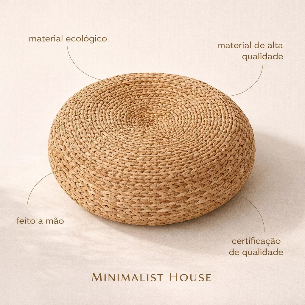 Almofada Futon de rattan - Banana