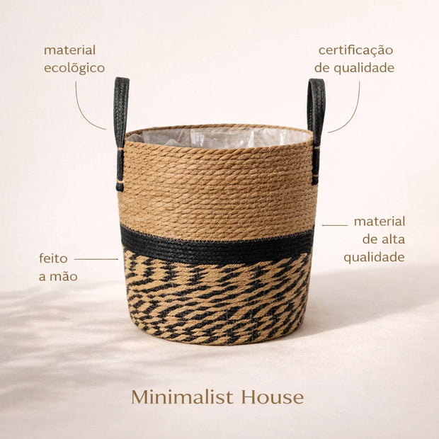 Cesto de fibra natural - MICHIGAN