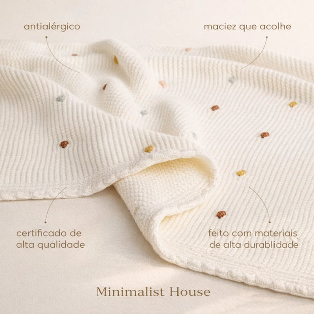Manta infantil - Bolinhas