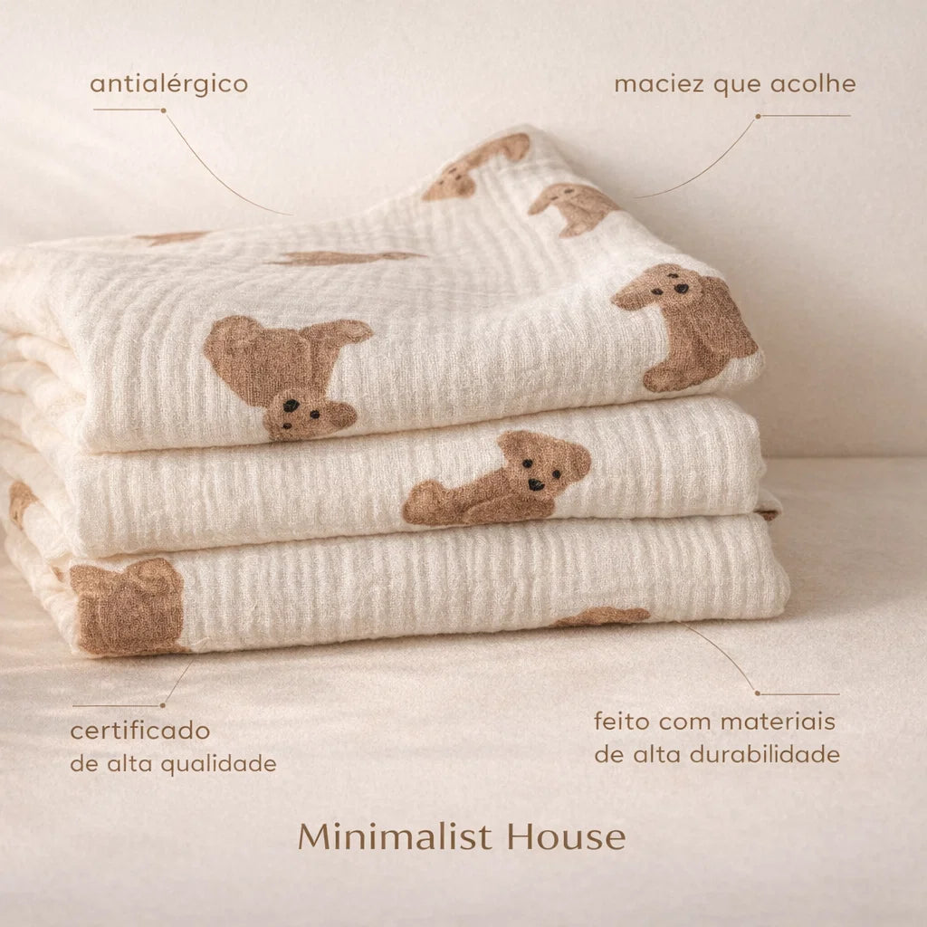 Manta infantil - Bichinhos
