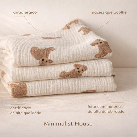 Manta infantil - Bichinhos