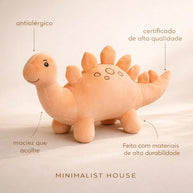 Dinossauro de Pelúcia Tricerátops 30cm