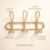 Ganchos Organizadores de rattan - MOMY