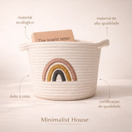 Cesto organizador - Arco-íris