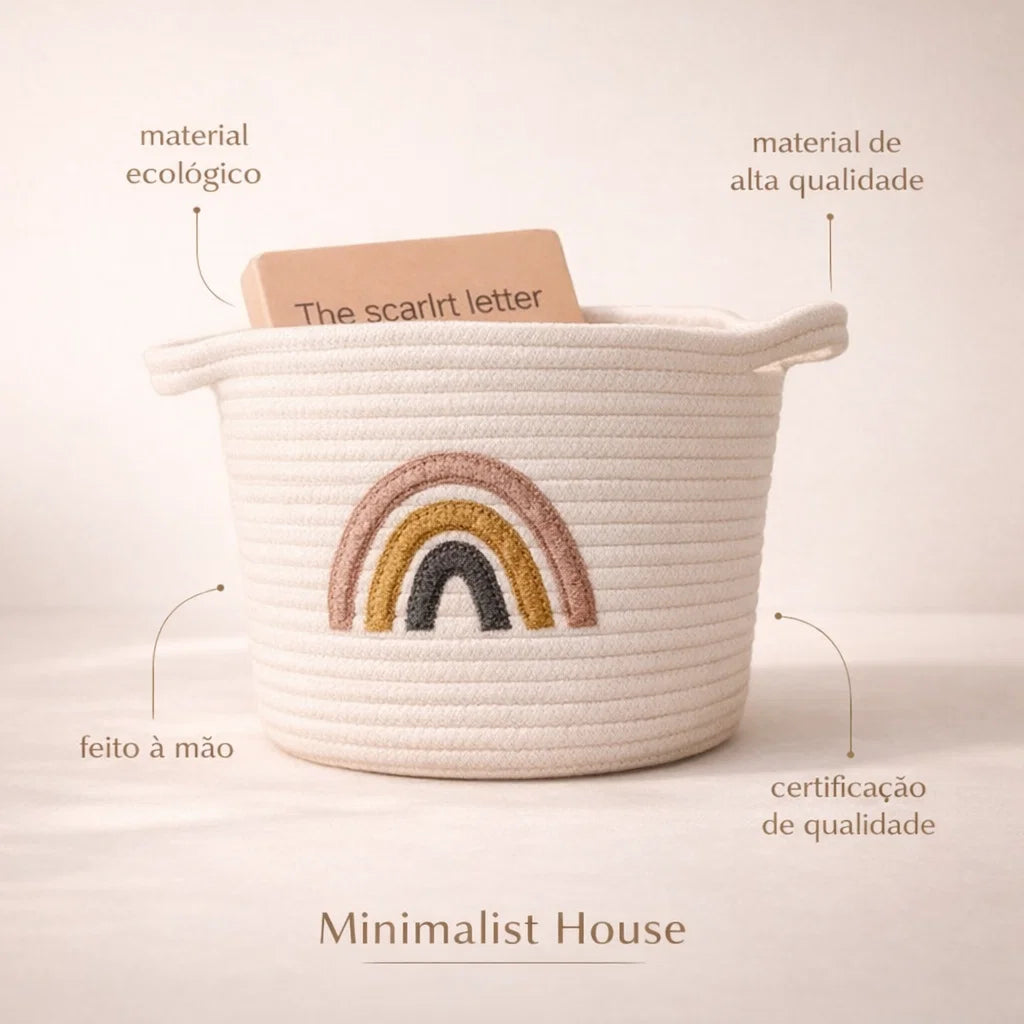 Cesto organizador - Arco-íris