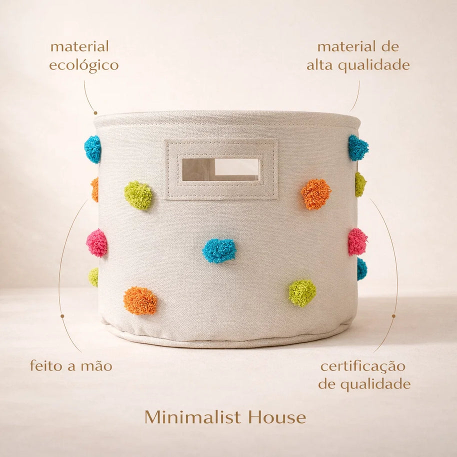 Cesto Organizador Canvas - Infantil