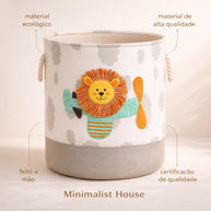 Cesto organizador de brinquedos - Animais