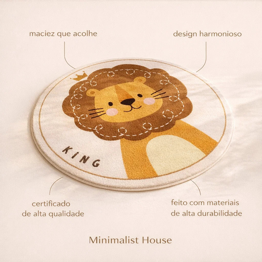 Tapete para quarto infantil - Animais