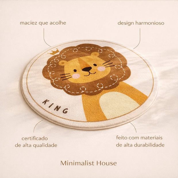 Tapete para quarto infantil - Animais