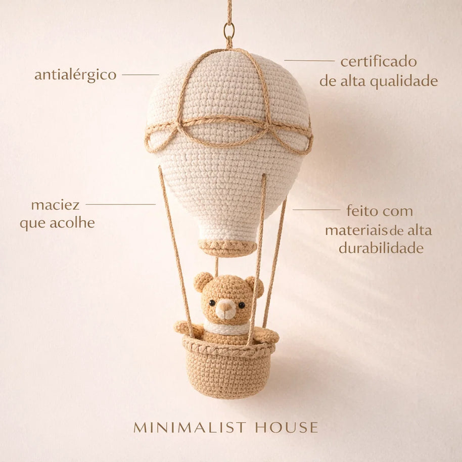 Balão Decorativo em Crochê – Artesanal & Boho