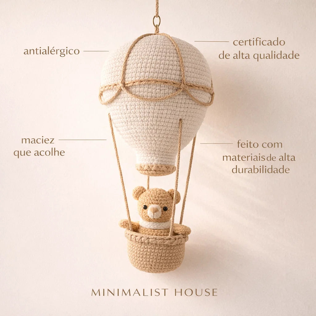 Balão Decorativo em Crochê – Artesanal & Boho