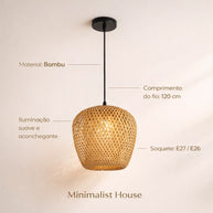 HAWAII - Pendente natural bambu