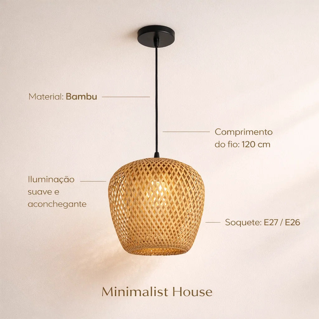 HAWAII - Pendente natural bambu