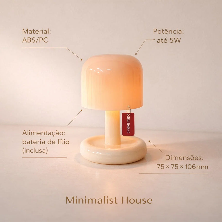 Luminária Noturna Decorativa LYFS Aurora usb