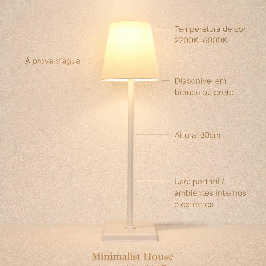 Abajur Venice - Recarregavel