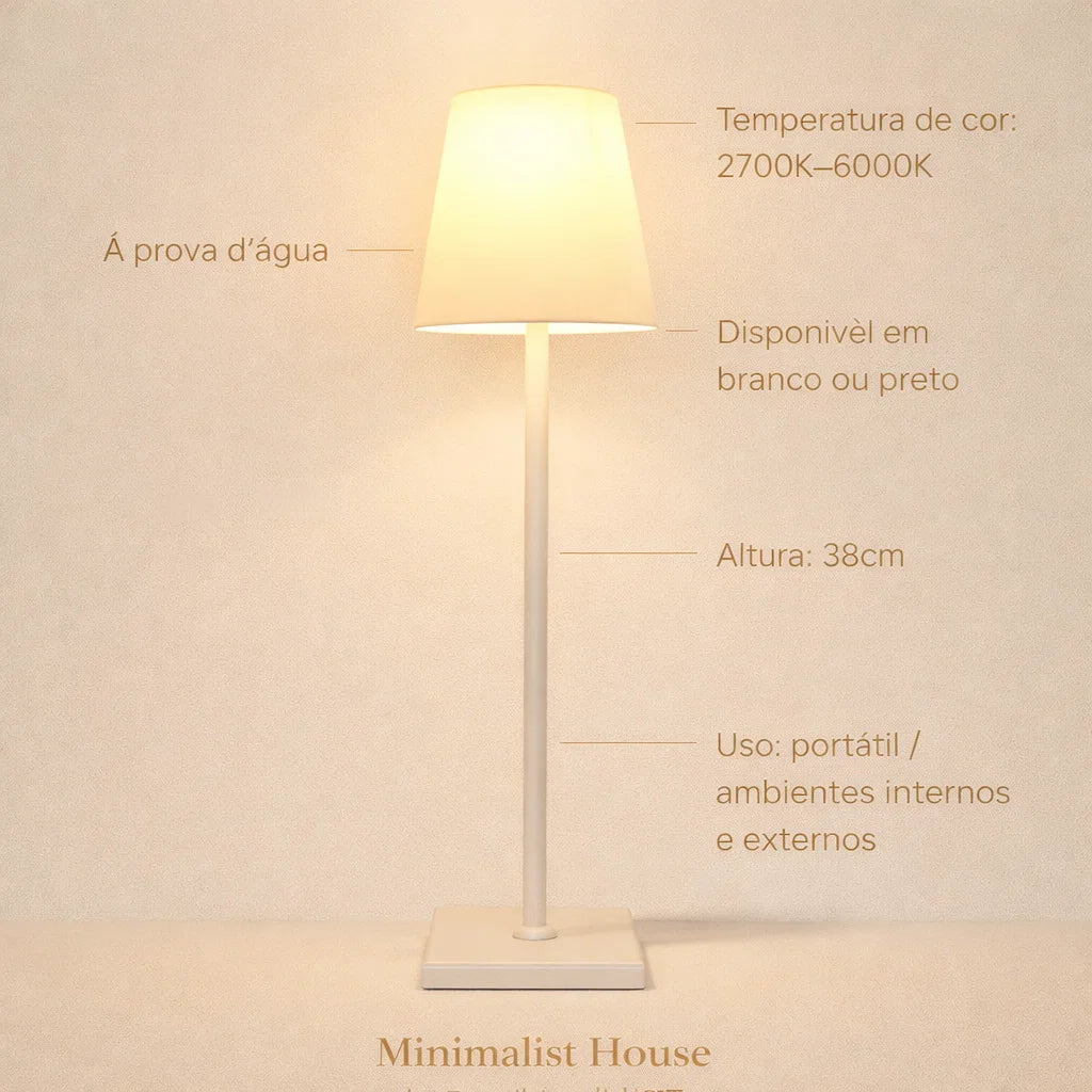 Abajur Venice - Recarregavel