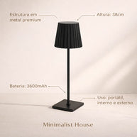 Abajur Venice Vintage - Recarregavel