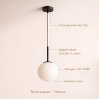 Pendente LINE GOLD