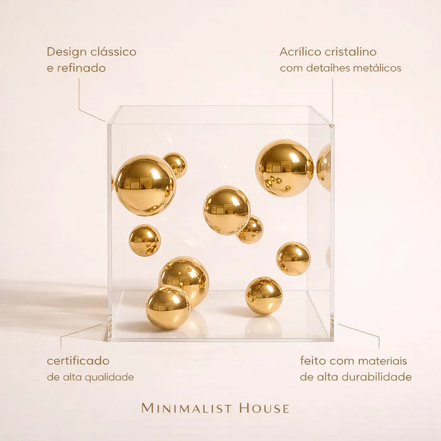 Caixa em acrílico decor - Maria Antonieta