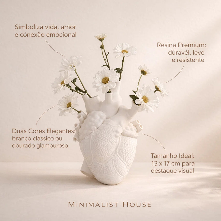 Vaso Artistico Coração