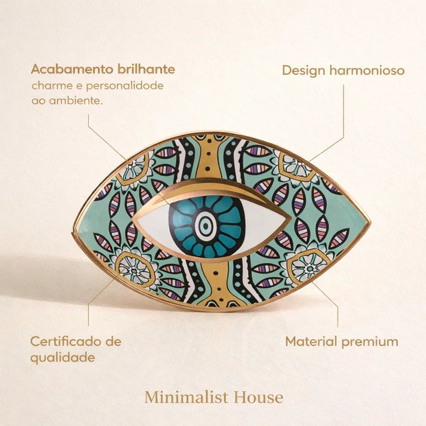 Adorno de cerâmica - Olho Turco