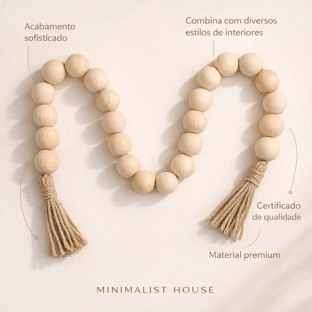 Corrente de madeira - BOHO