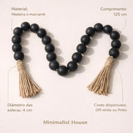 Corrente de madeira - BOHO