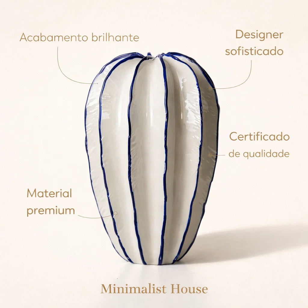 Vaso de cerâmica - Carambola Decorative