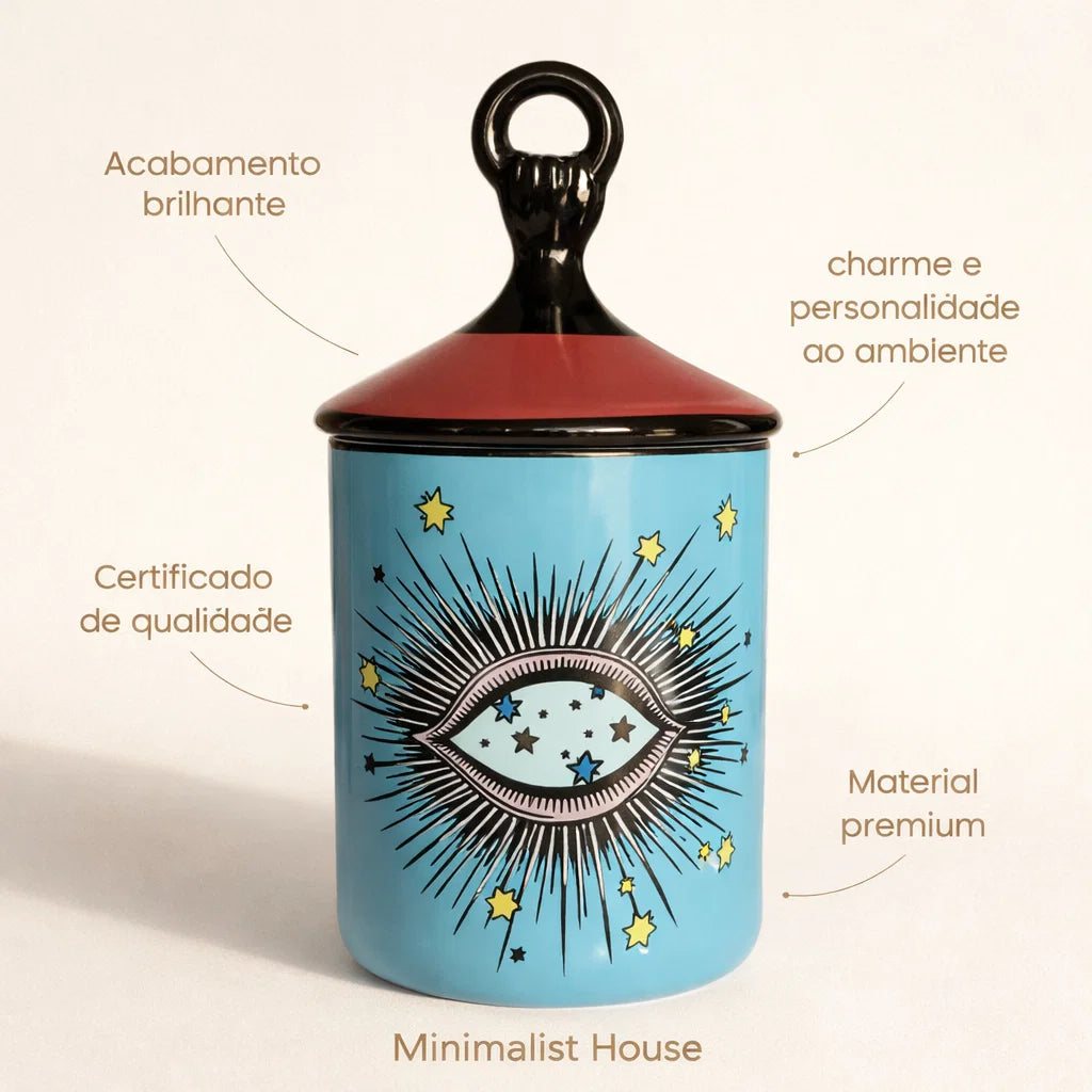 Castiçal de aromaterapia com tampa - Turquia