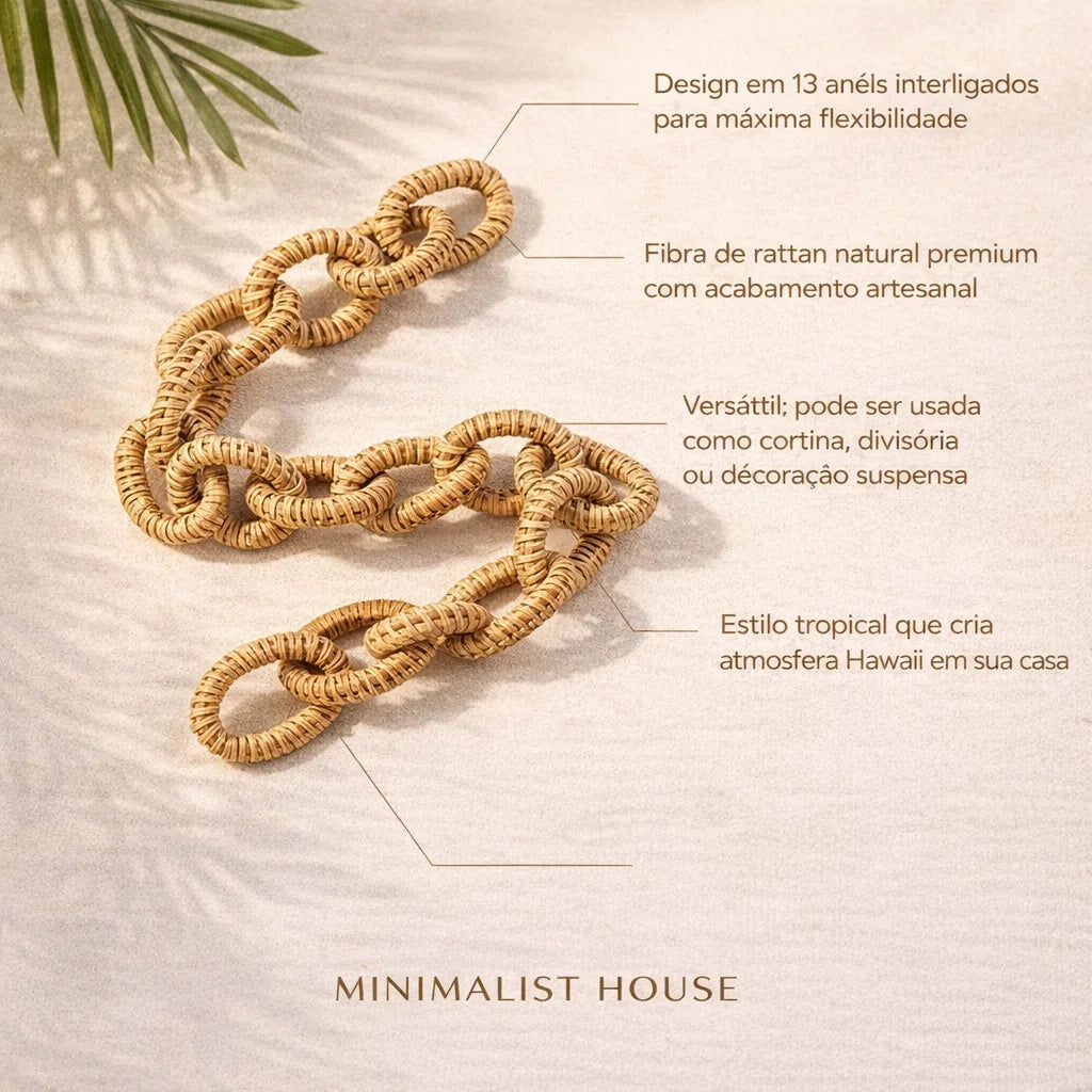 Corrente decor HAWAII -  Natural Rattan