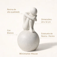 Estatueta de resina - Menino