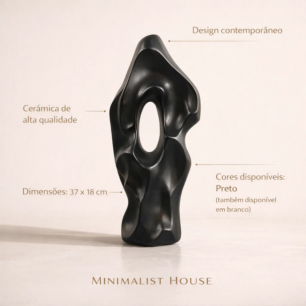 Vaso de cerâmica ART Nórdico
