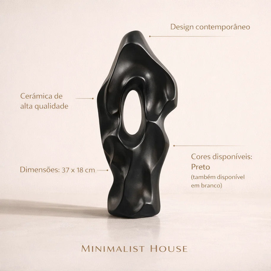 Vaso de cerâmica ART Nórdico