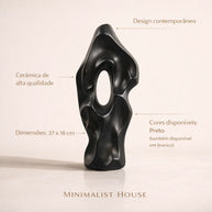 Vaso de cerâmica ART Nórdico