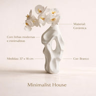 Vaso de cerâmica ART nórdico