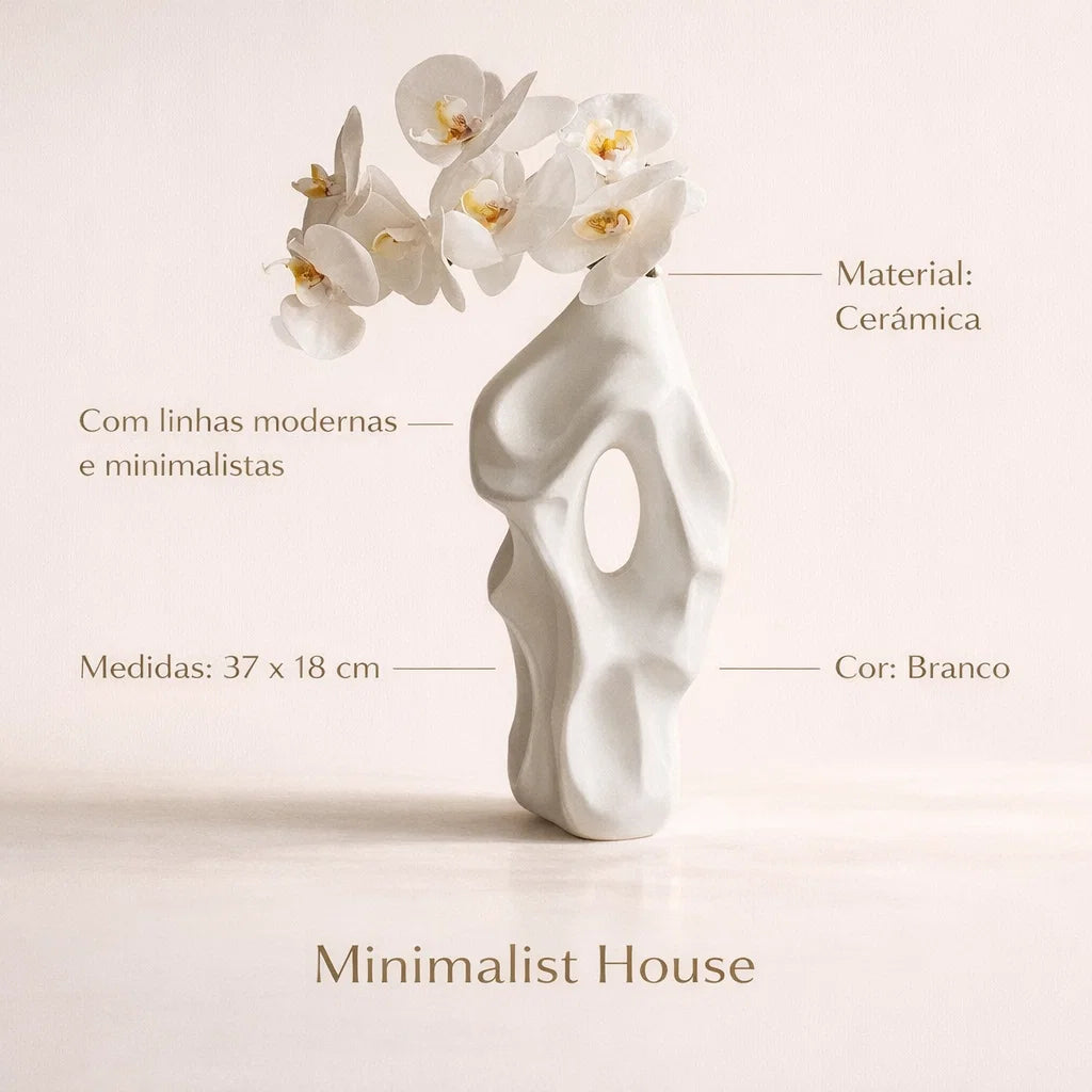 Vaso de cerâmica ART nórdico