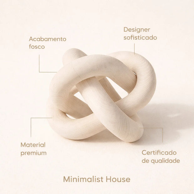 Adorno Decorativo Minimalista Nó