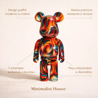 Urso Estatueta Graffiti BearBri