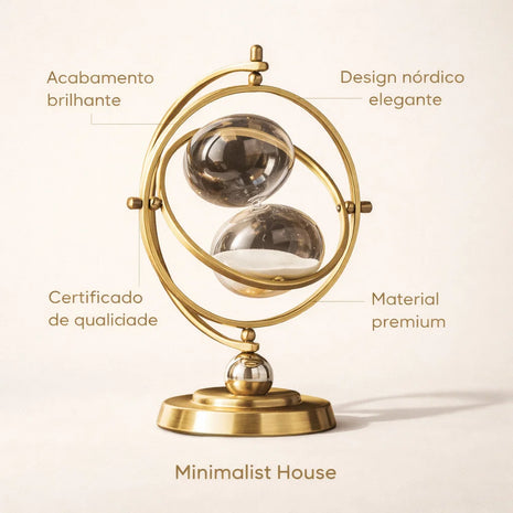 Ampulheta com temporizador - Decoração escritório