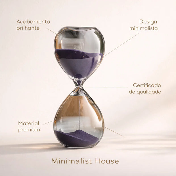 Ampulheta do tempo - Decoração para escritório