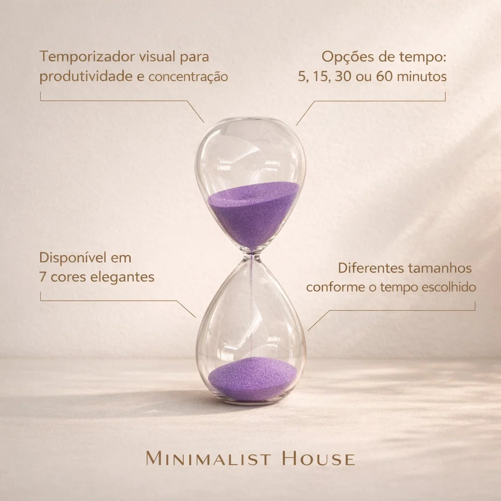 Ampulheta do tempo - Decoração para escritório