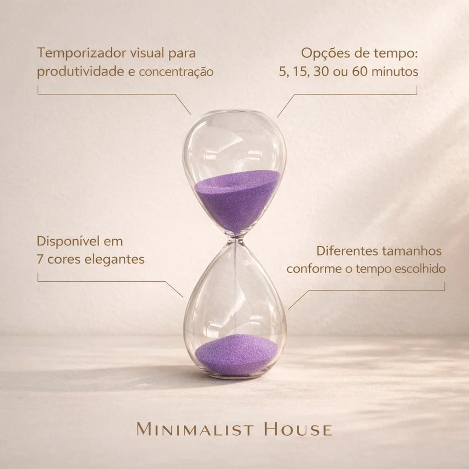 Ampulheta do tempo - Decoração para escritório