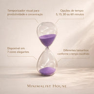 Ampulheta do tempo - Decoração para escritório