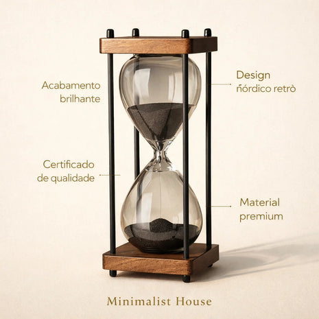 Ampulheta do tempo - Nordic Decor