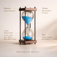 Ampulheta do tempo - Nordic Decor