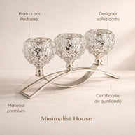 Castiçal Deluxe Prata