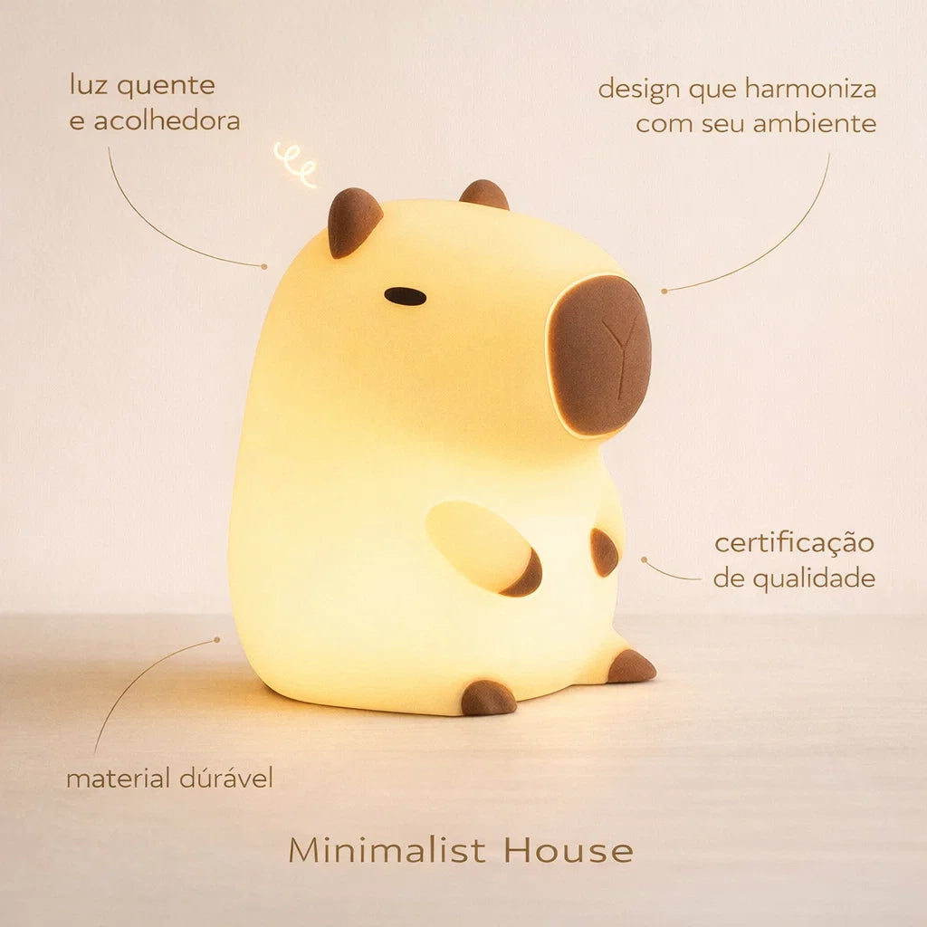 Luminária Noturna Infantil Capivara Dreams